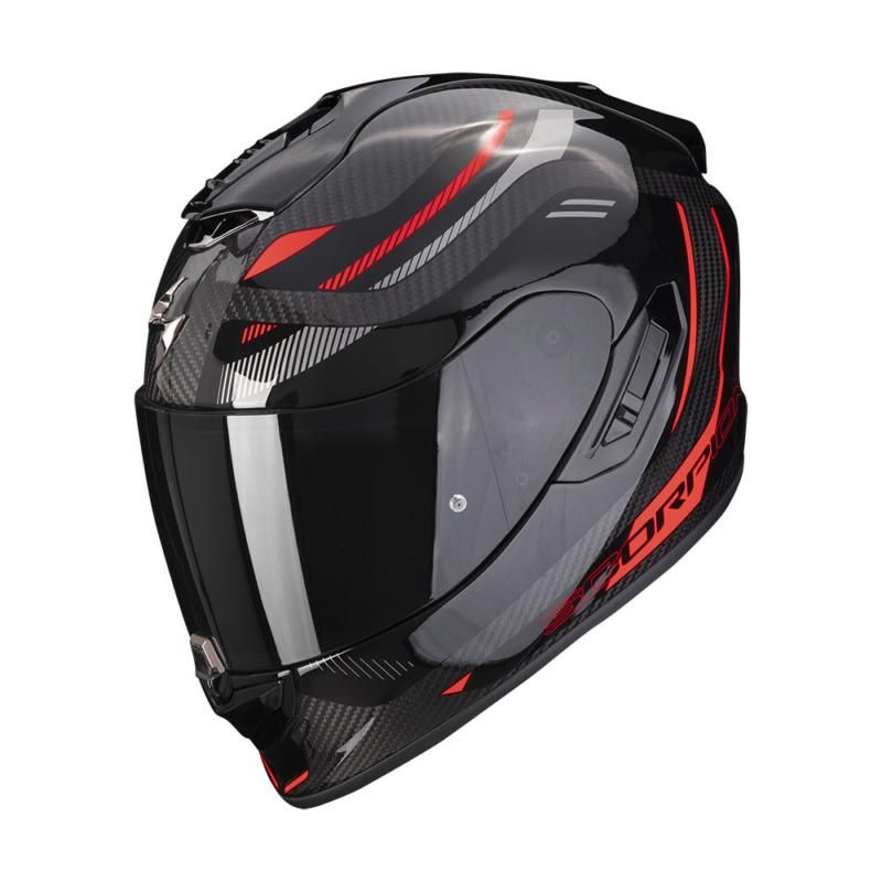 scorpion exo 1400 helmet carbon Scorpion EXO 1400 Evo Carb Kydra Black & Red Carbon Fibre Motorcycle Helmet  – Averys Motorcycles