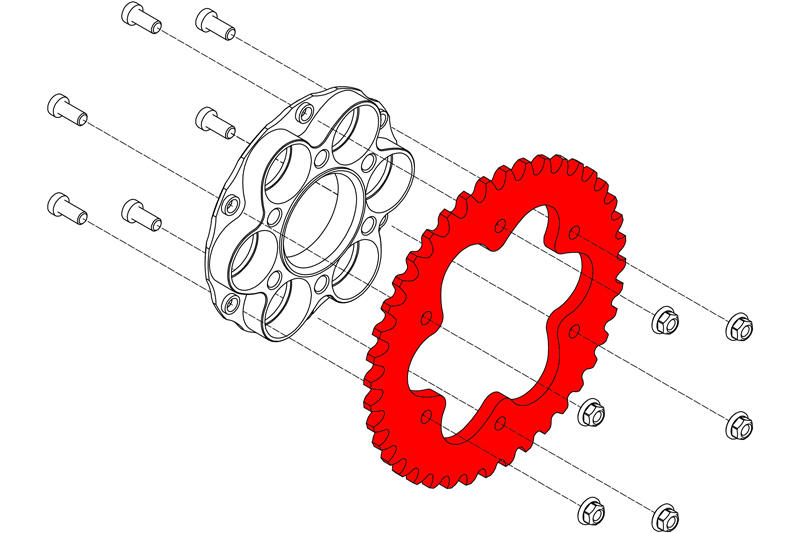 Ducati - Rear Sprocket - Averys Motorcycles