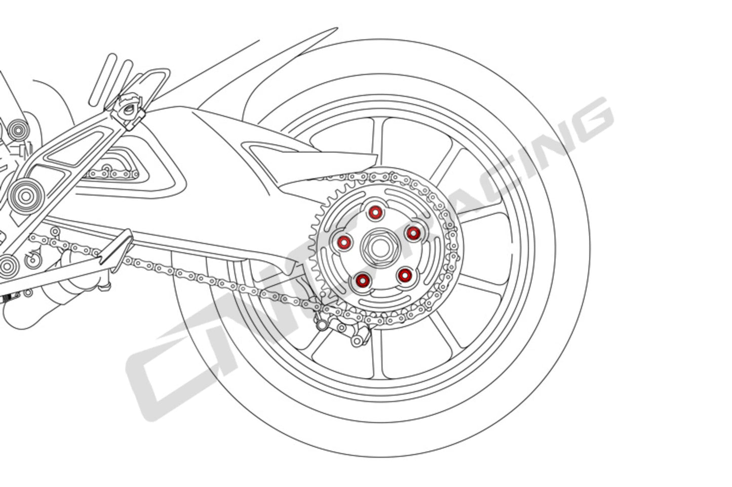 MV Agusta - Sprocket Nuts - Averys Motorcycles