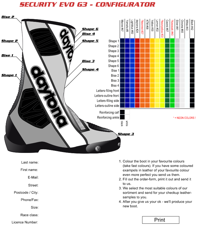 Security 3 Evo Race - Averys Motorcycles