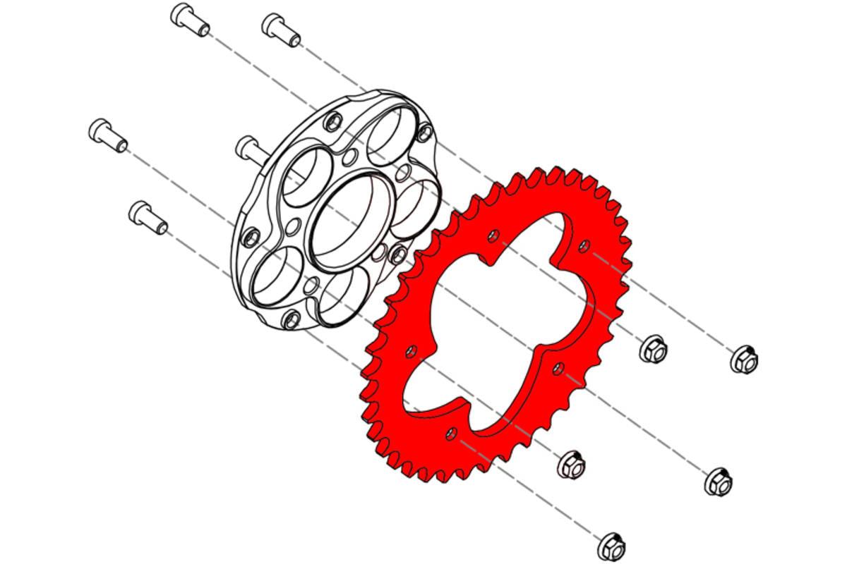 Ducati - Sprocket Nuts - Averys Motorcycles