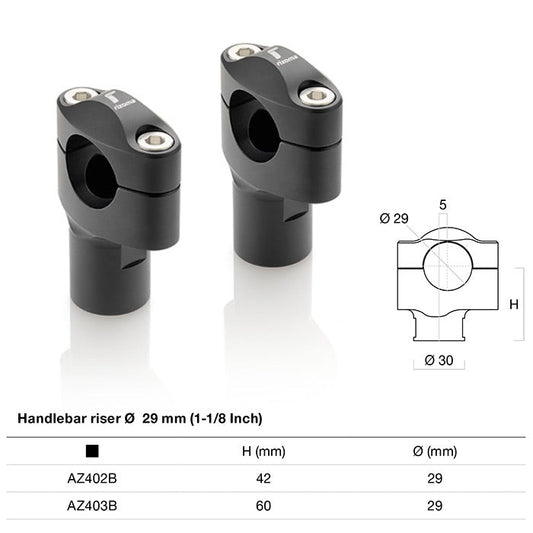 Handlebar Risers - Averys Motorcycles