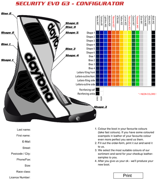 Security 3 Evo Race - Averys Motorcycles